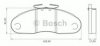 BOSCH 0 986 BB0 056 Brake Pad Set, disc brake